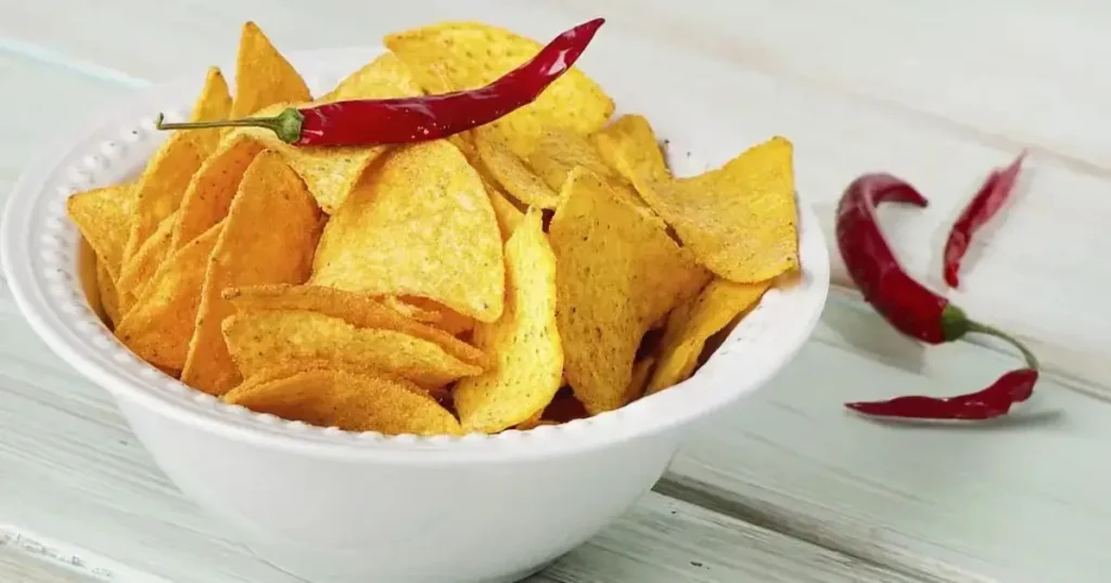 spicy chips food