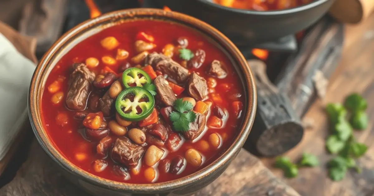 Cowboy steak chili