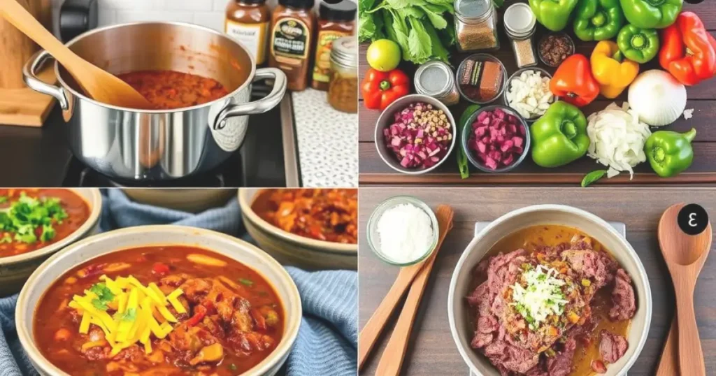 Cowboy steak chili