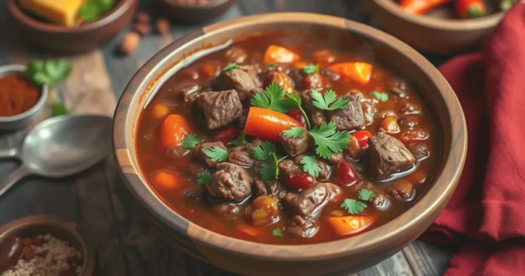 Cowboy steak chili