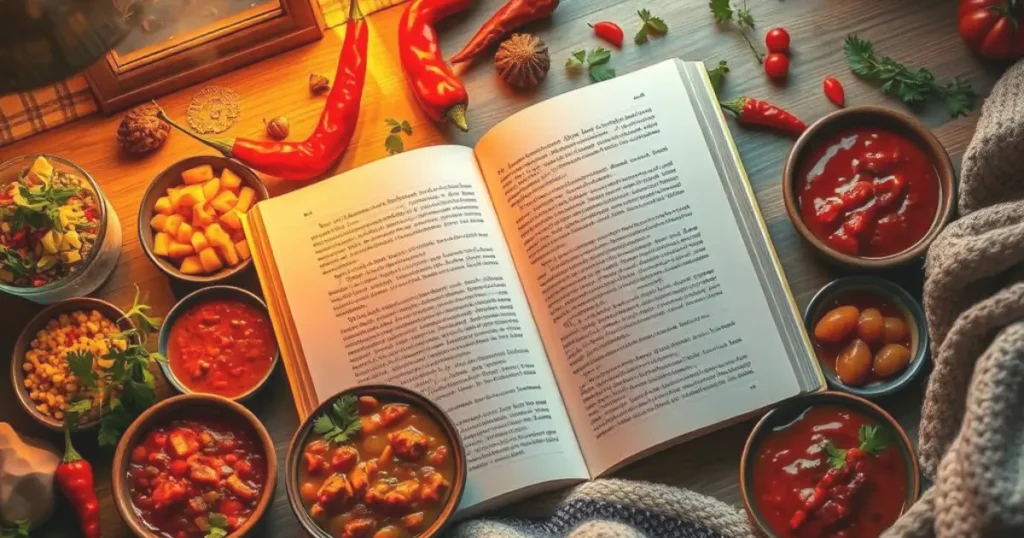 spicy books food