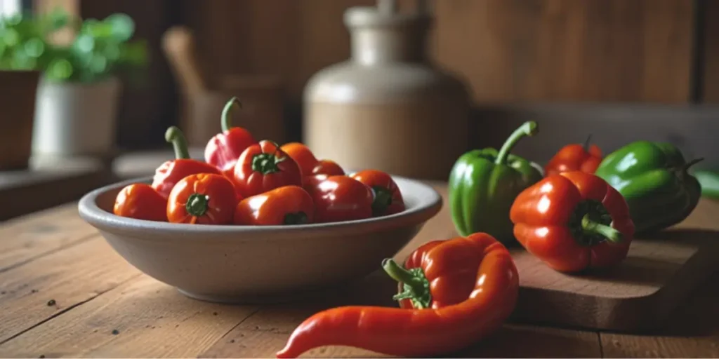 Close-up of vibrant piquin peppers ready to be turned into a flavorful sauce